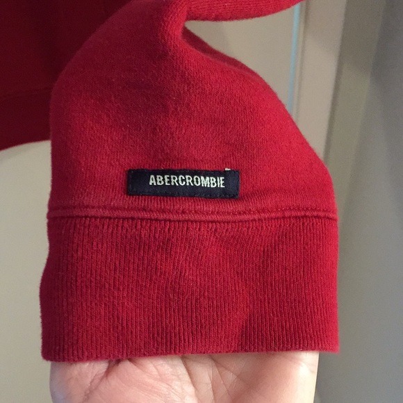 Abercrombie Red Hoodie Sweatshirt! - Picture 3 of 4